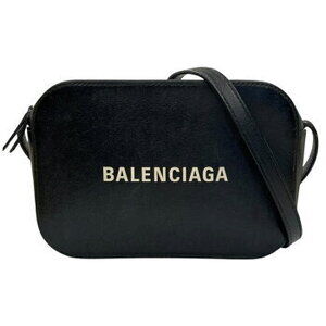 BALENCIAGA Camera Bag Shoulder Black Leather Pochette
